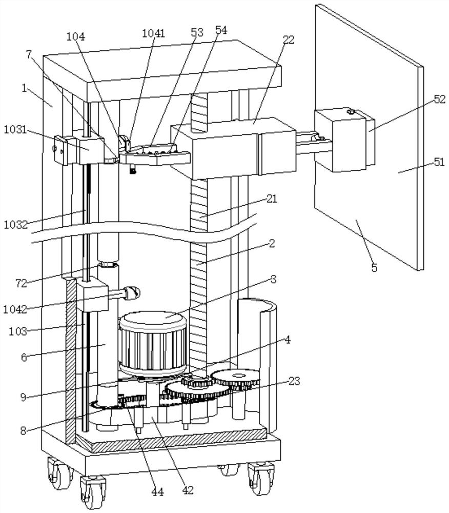 Building wall painting device and painting method thereof