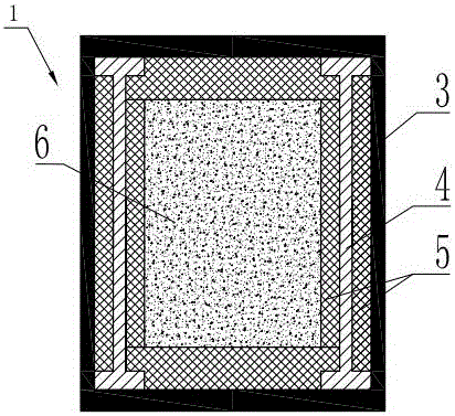 Fiber reinforced plastic composite material floating raft vibration isolating device and processing method thereof