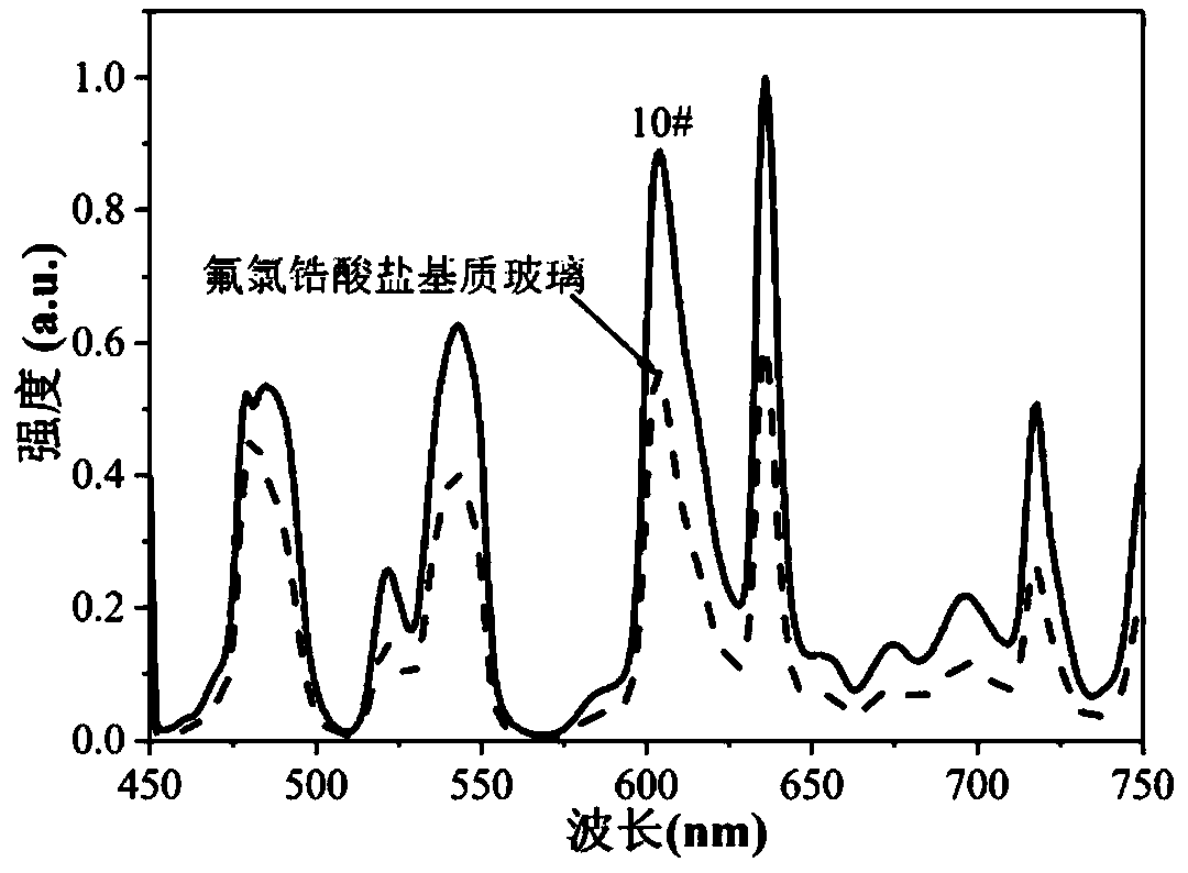 Rare earth-doped halide glass ceramics and preparation method thereof