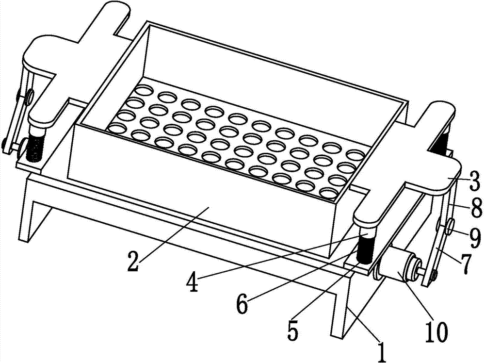Spreading device for baking device