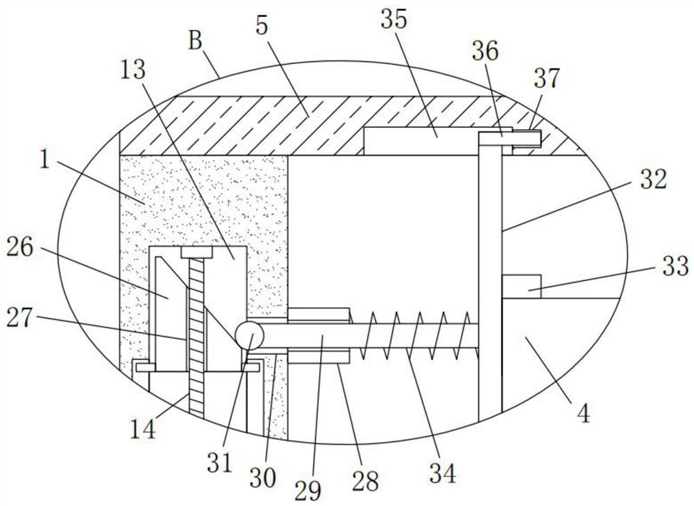 New energy automobile power storage device capable of providing fixed installation strength