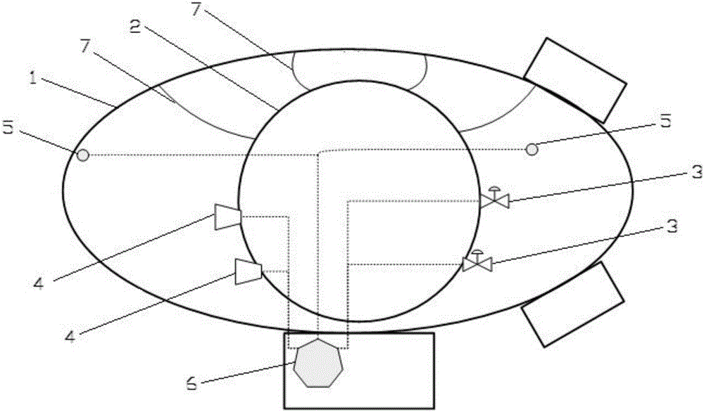 Pressure regulation and control method and system for stratospheric airship