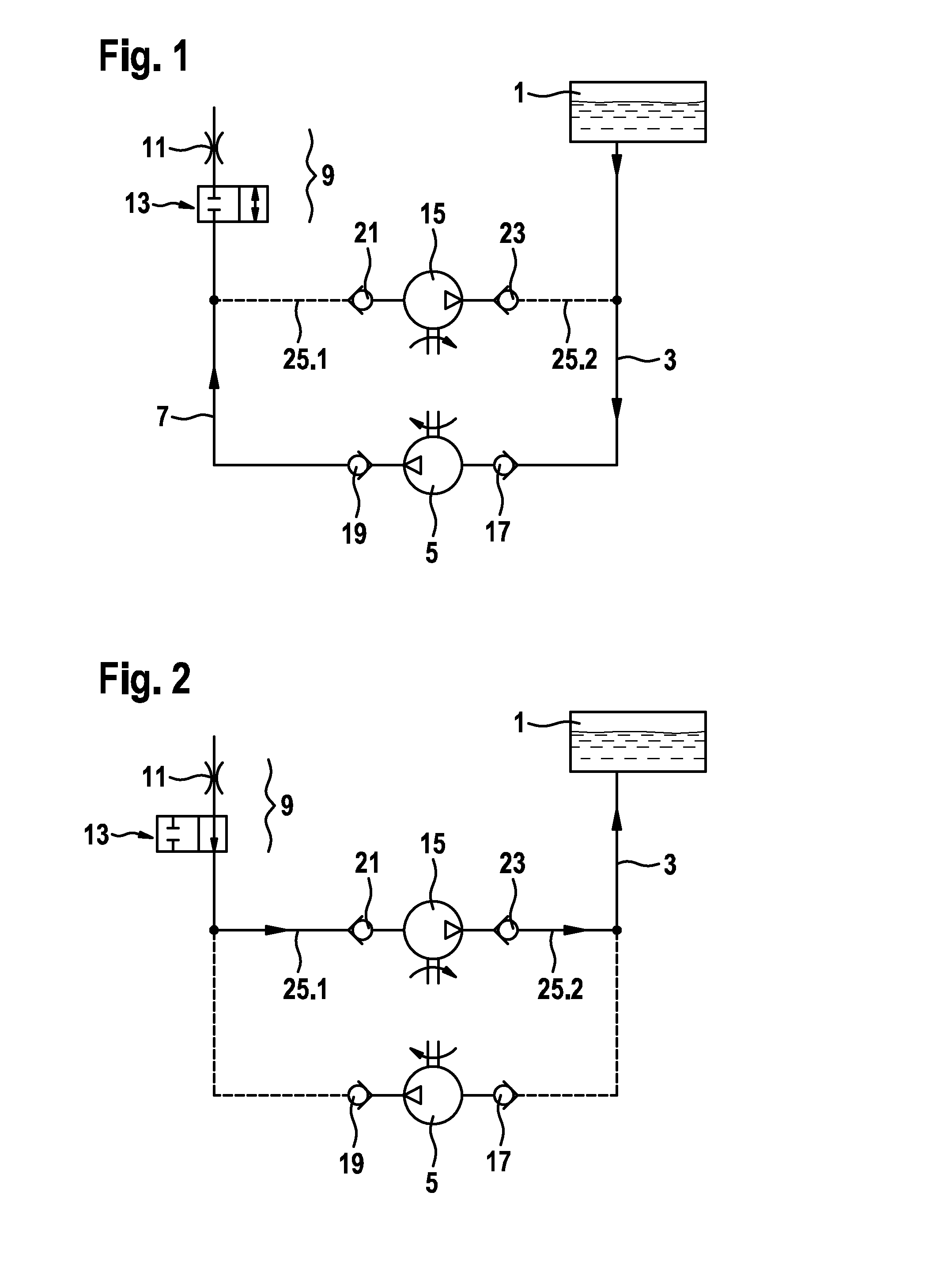 Dosing system for a liquid reducing agent