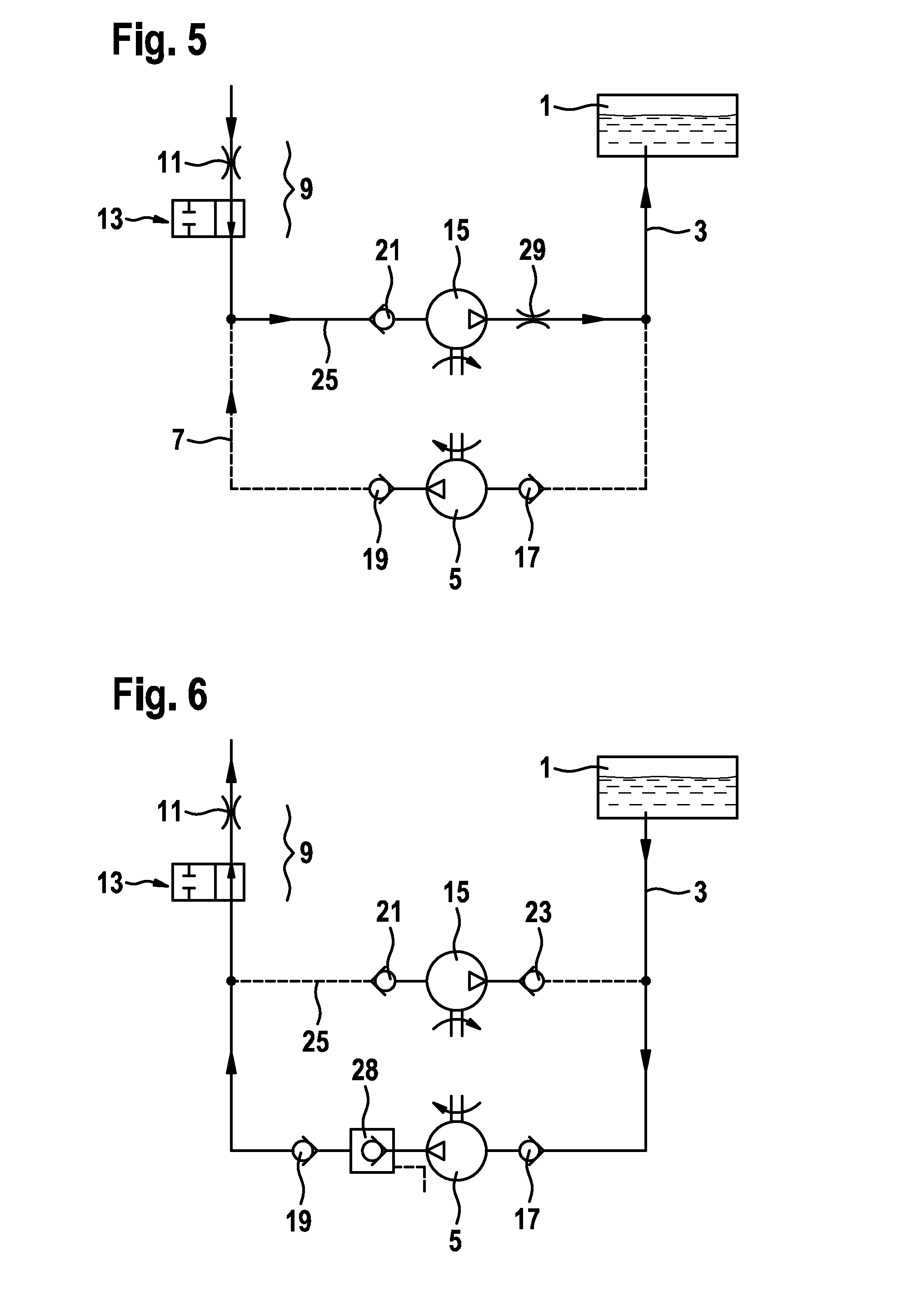 Dosing system for a liquid reducing agent