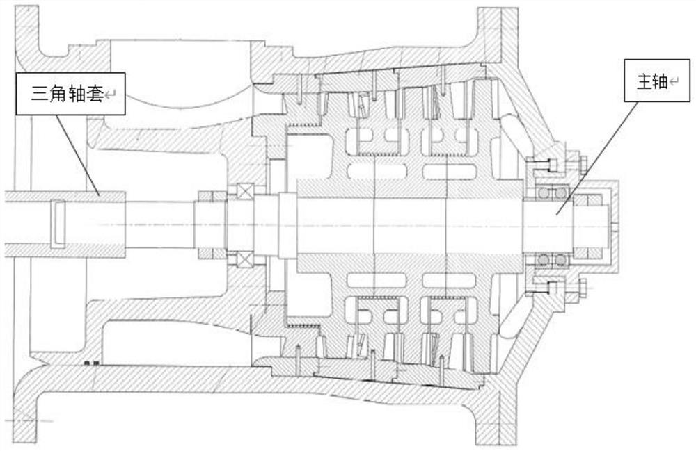 Triangular shaft sleeve machining method