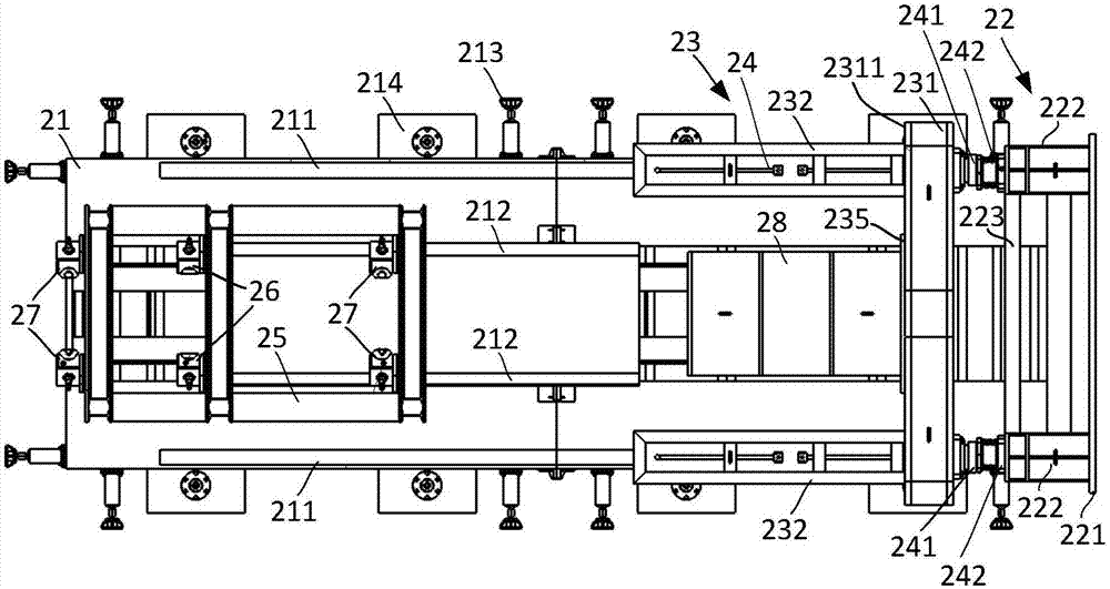 Main jacking device for pipe jacking construction through pipe-roofing underground excavation method