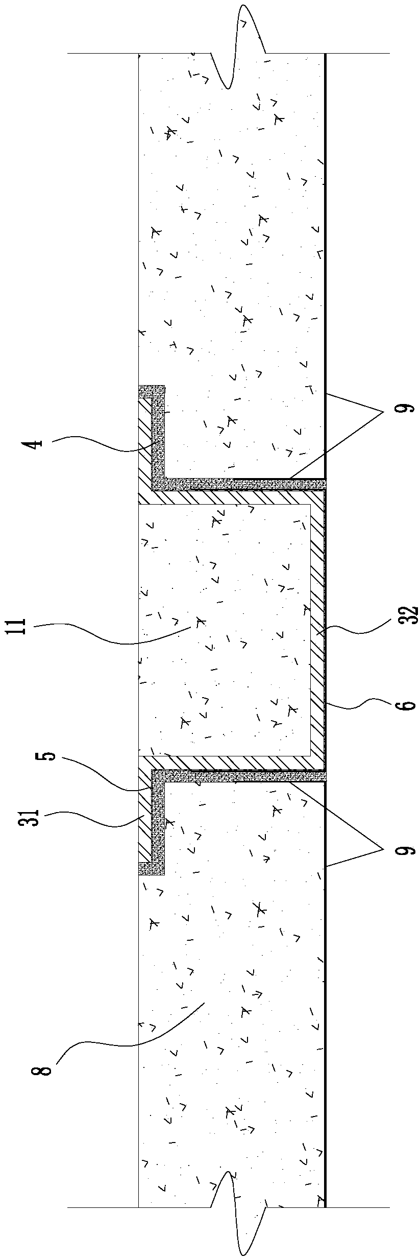 A stainless steel box and repair method for repairing holes left in hoisting reinforced concrete roofs of prilling towers and silos