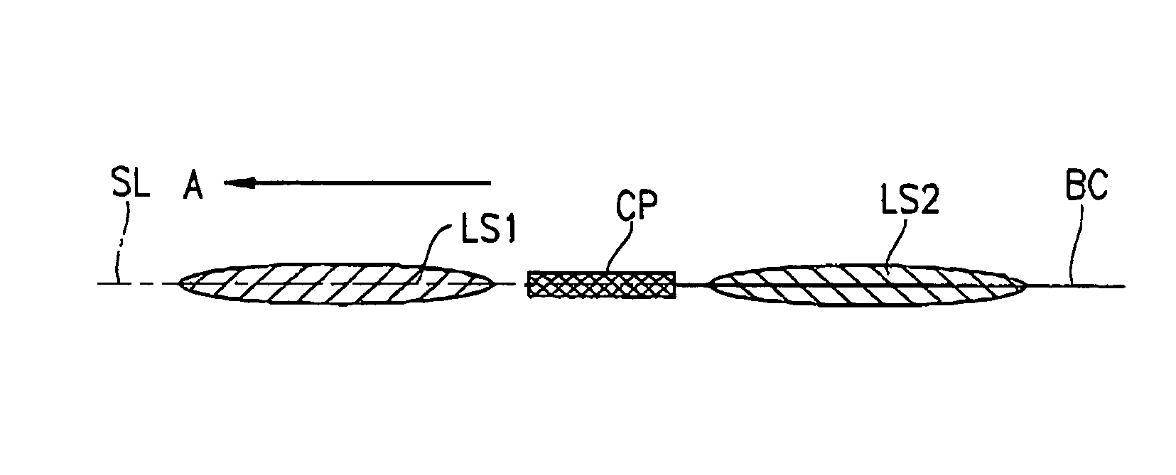 Method for scribing substrate of brittle material and scriber