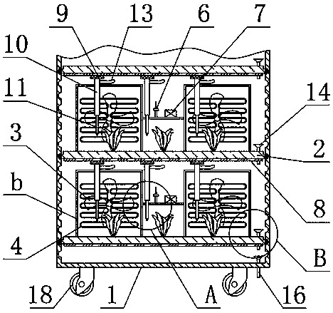 Multifunctional seedling-cultivating device for agriculture
