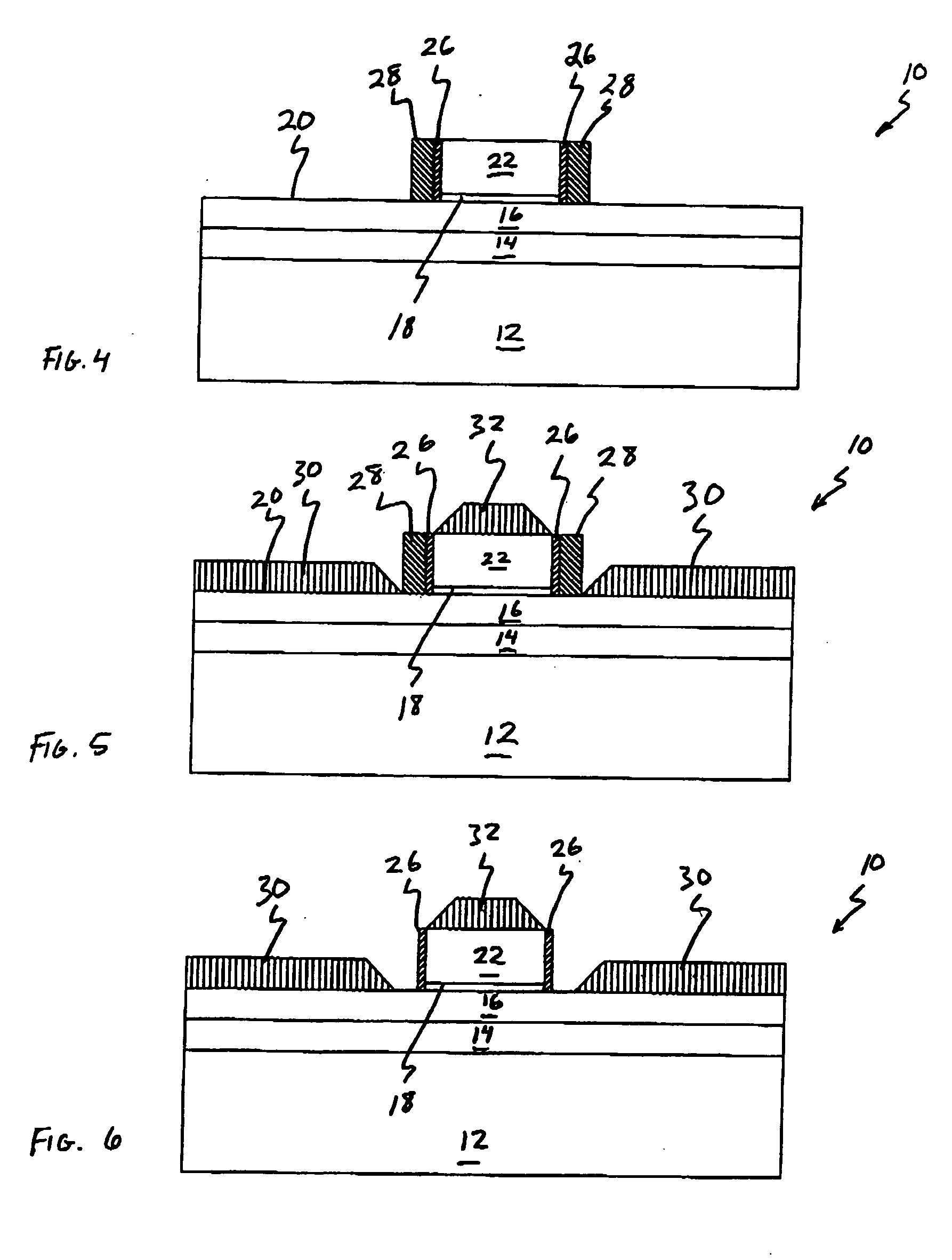 Process for ultra-thin body SOI devices that incorporate EPI silicon tips and article made thereby