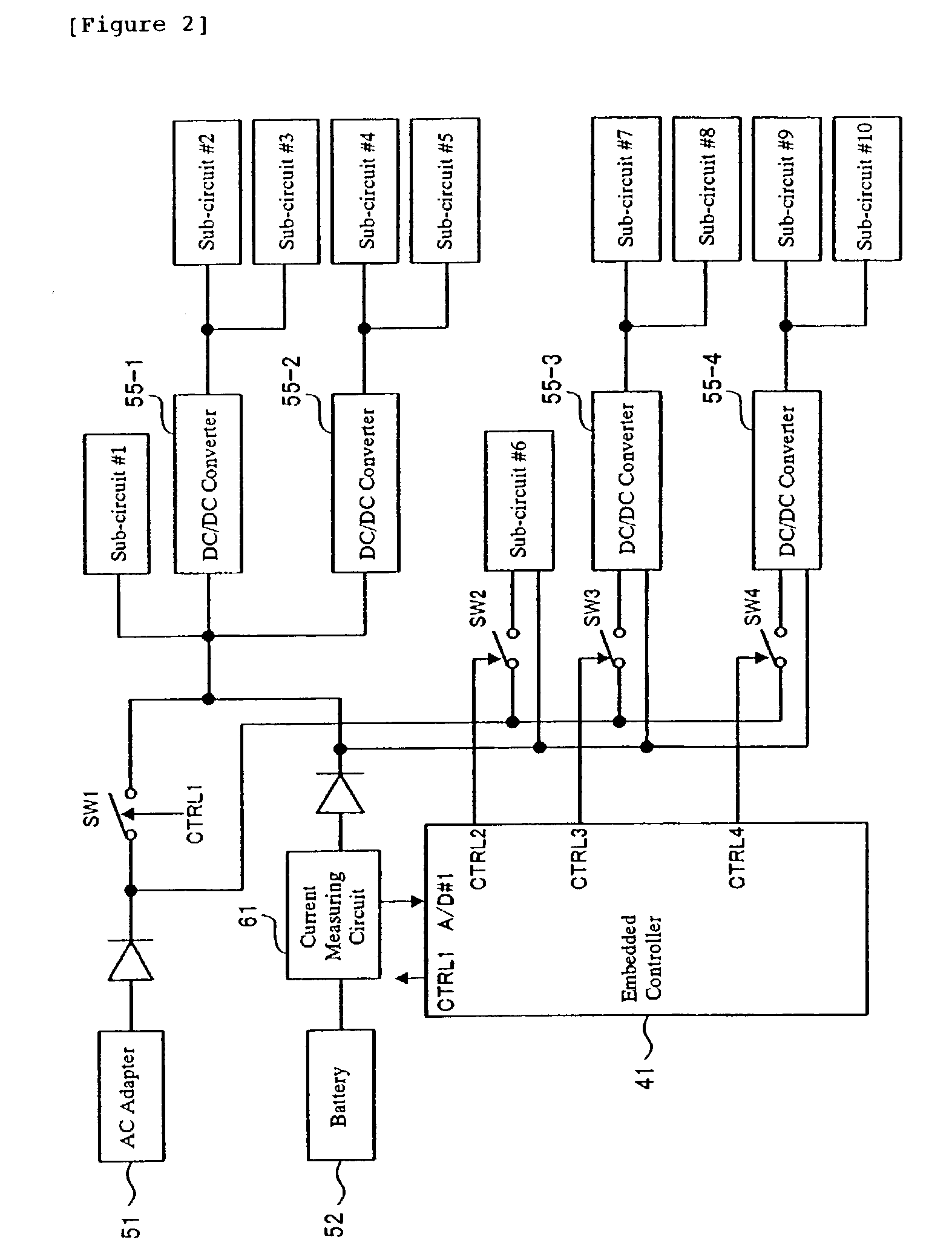 Electrical apparatus, computer, and power switching method