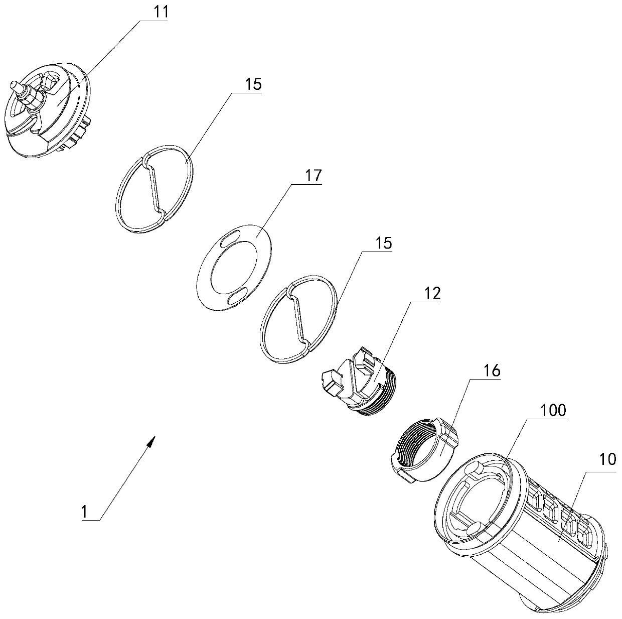 Retractor core shaft assembly and safety belt retractor