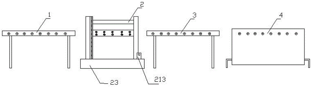 A sand box flip cleaning device for iron mold casting production line