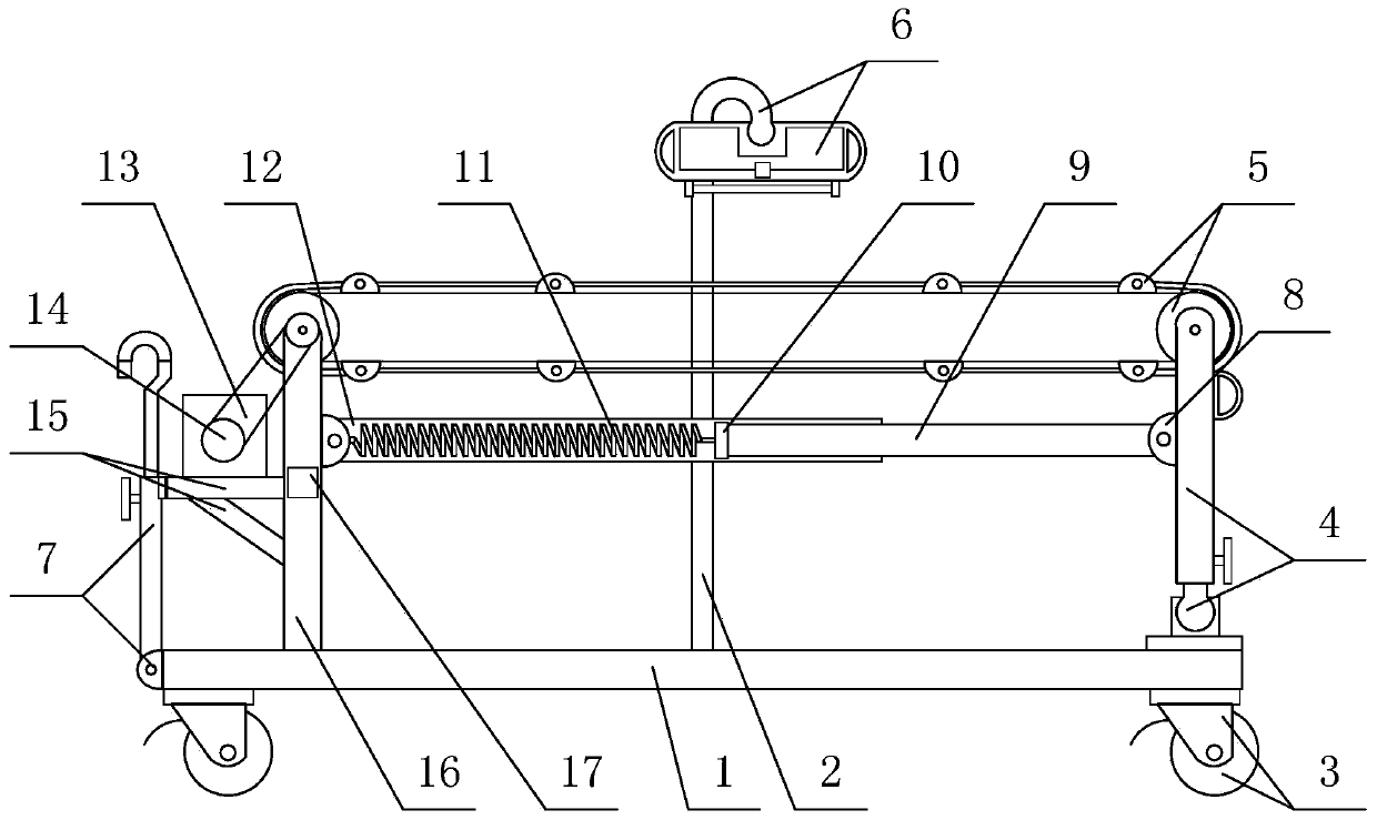 A mechatronic material transport device