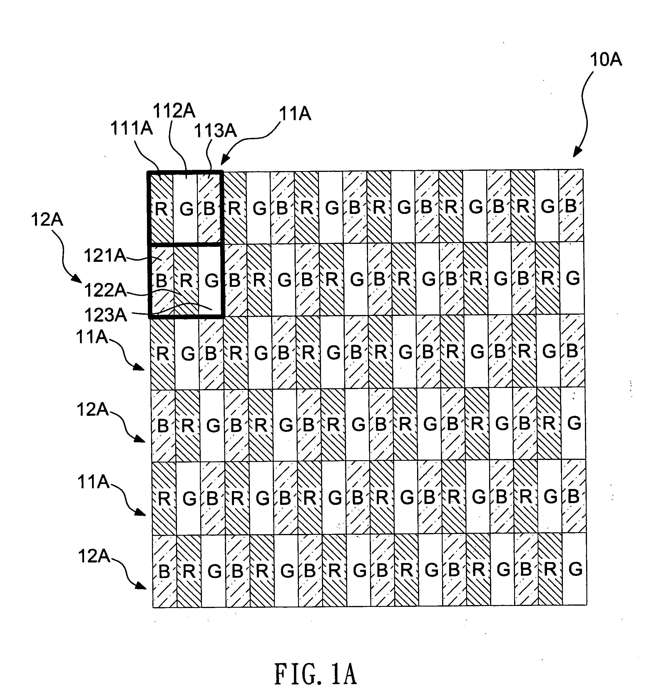 Display and weighted dot rendering method