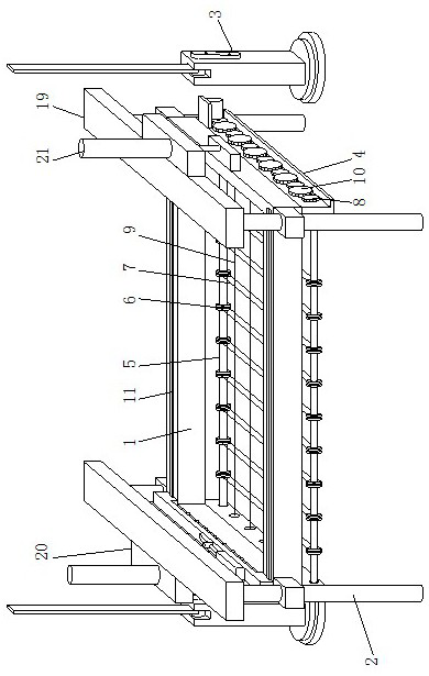 A concrete block cutting machine with waste removal mechanism