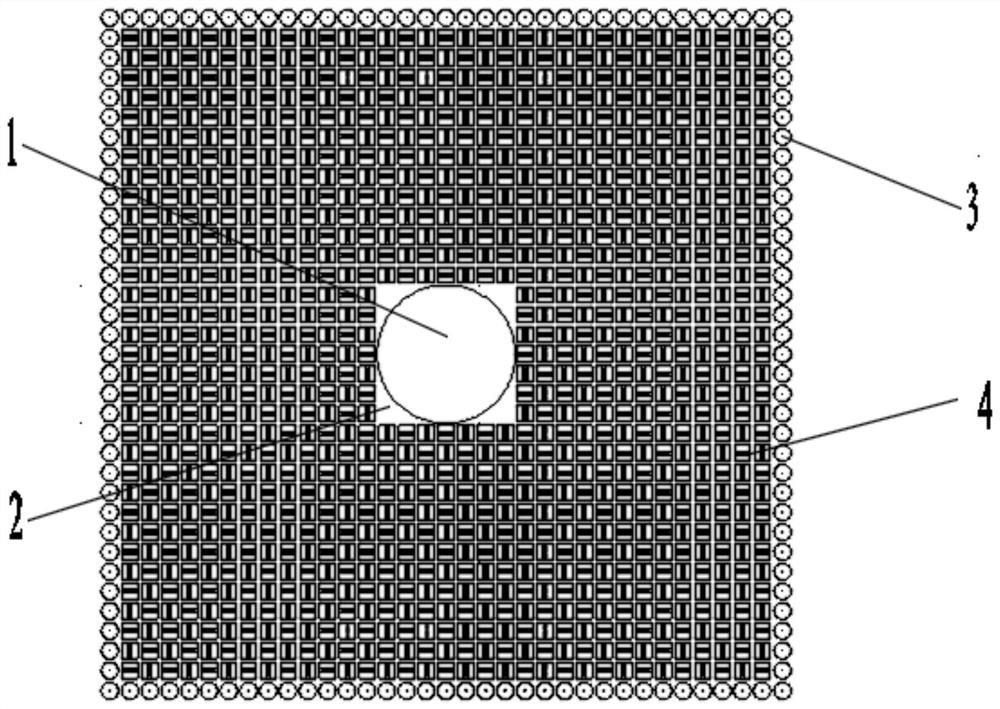 Concrete soft mattress anti-scouring device with energy dissipation net and construction method thereof