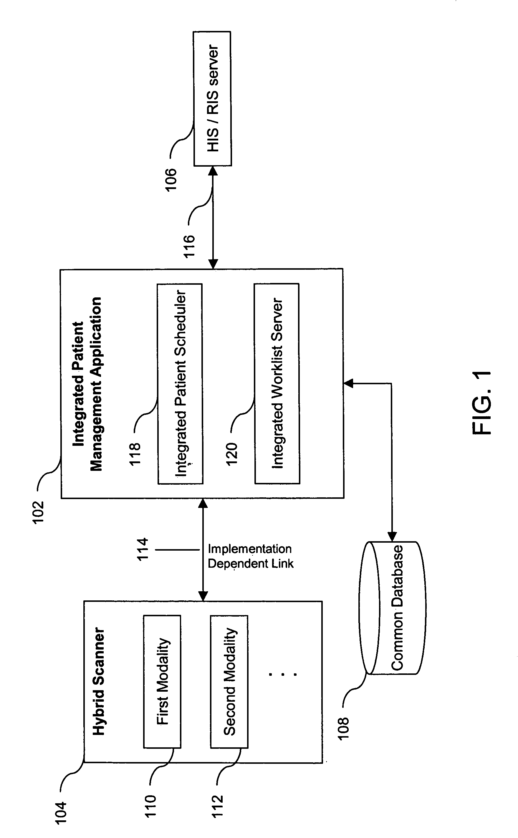 Method and system for managing modality worklists in hybrid scanners