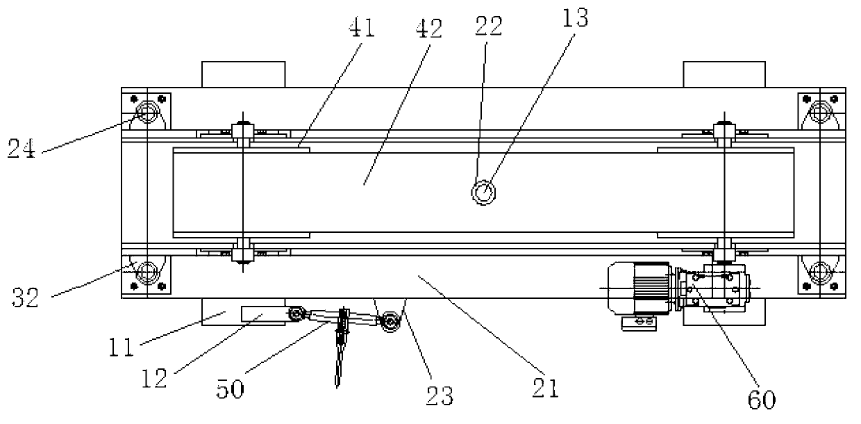 Fusion epoxy powder coating surface processing device and adjusting method thereof