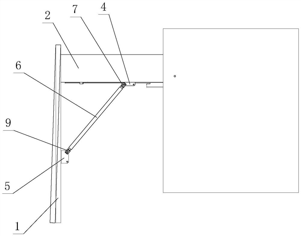 Angle adjusting structure of drawer panel