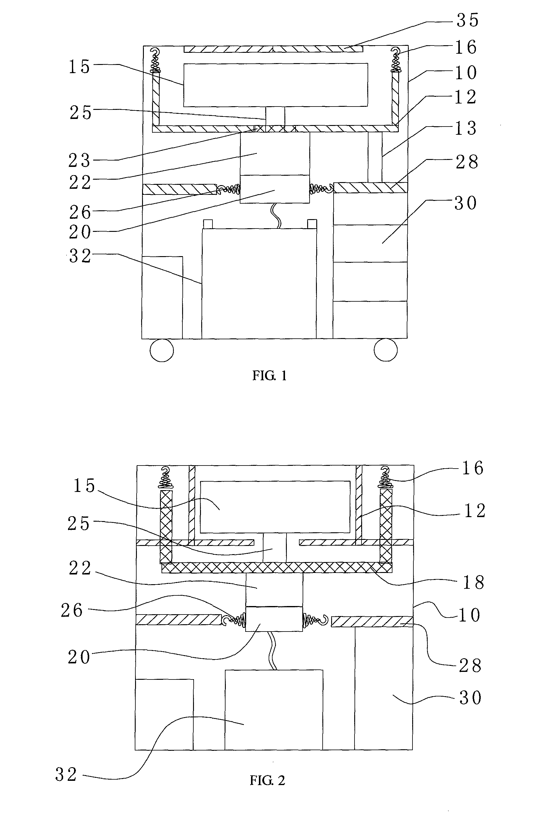 Dewatering machine for umbrella