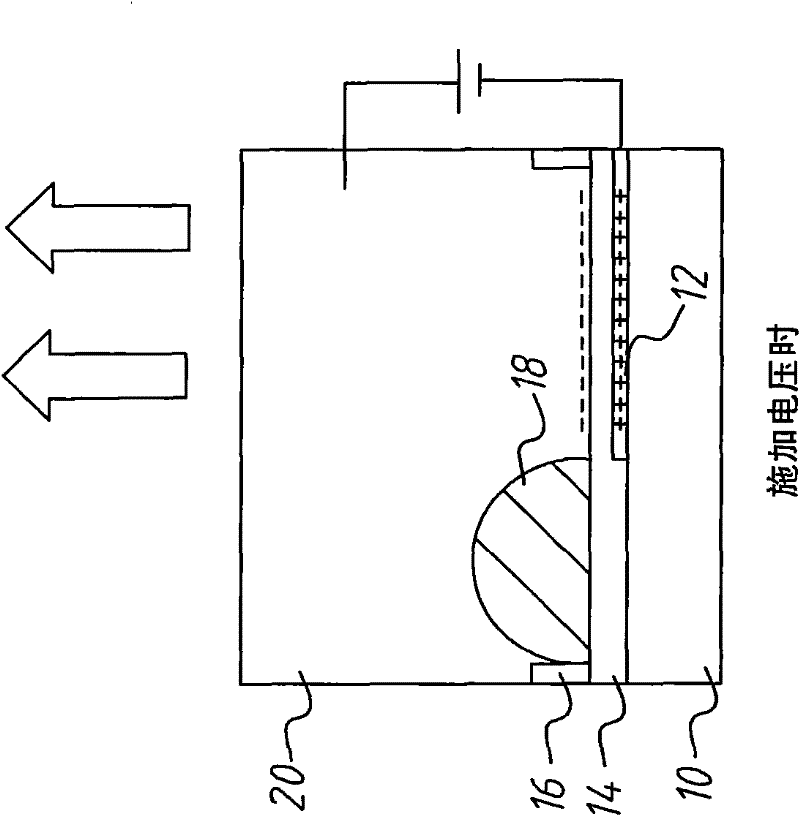 Electrowetting-type display device, drive method and manufacturing method thereof