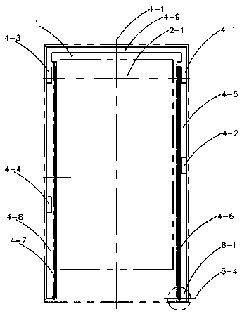 Upper bedplate antedisplacement rotating device provided with three stand columns and with both sides independently driven
