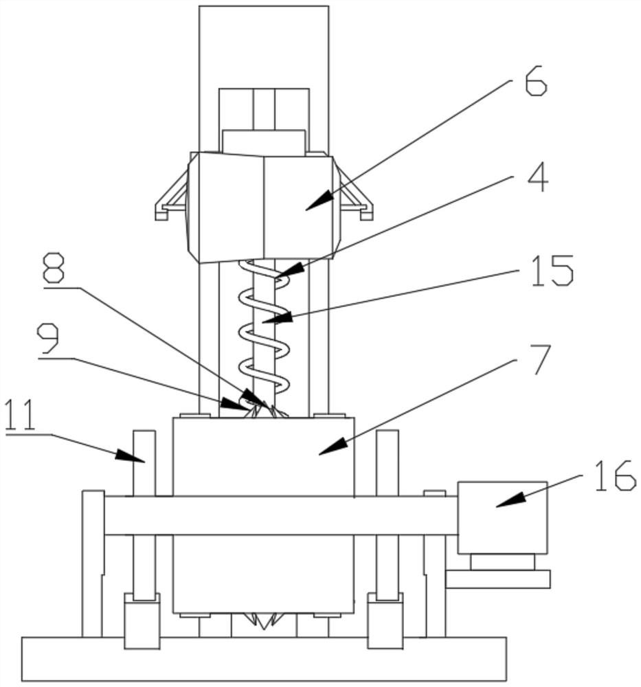 Water pipe shearing device