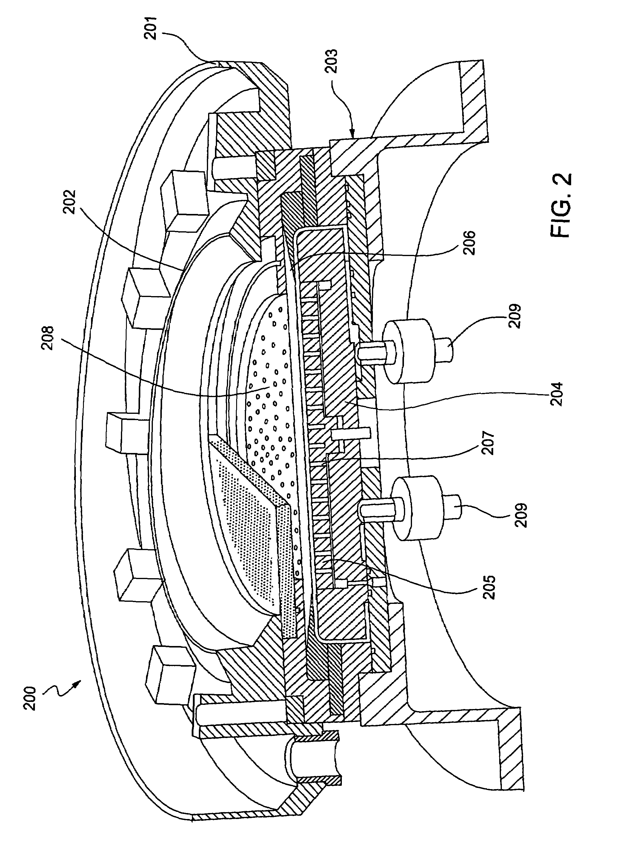Electric field reducing thrust plate