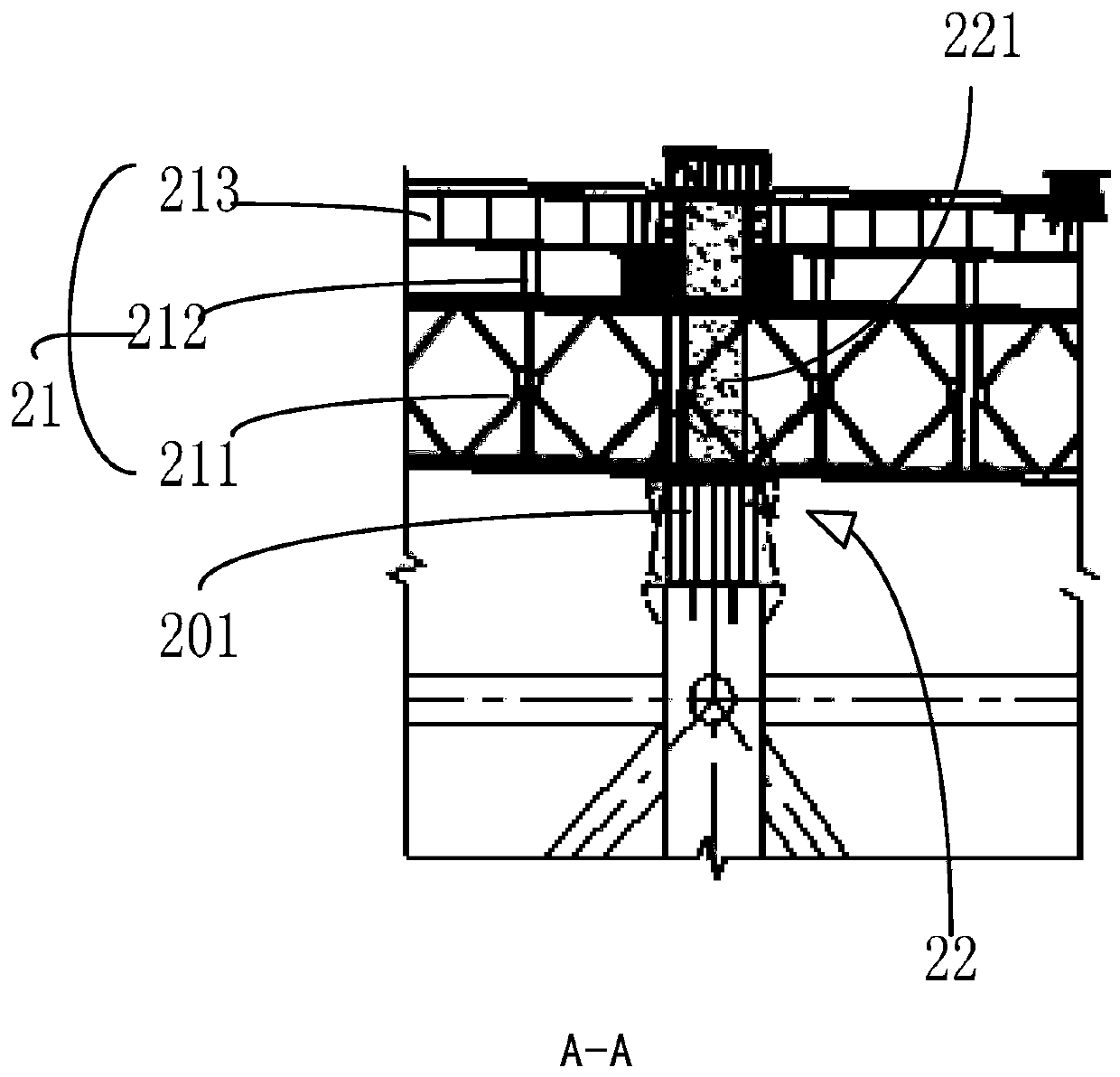 System and method for erecting side-span girder section of cable-stayed bridge