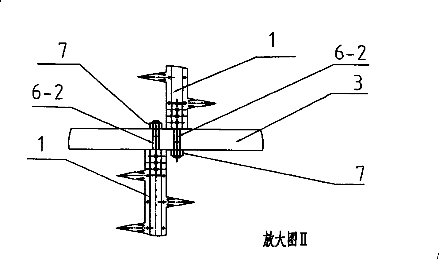 Novel connecting structure and connecting method of cathode ray and cathode frame