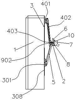 Axial feeding device and charging docking device