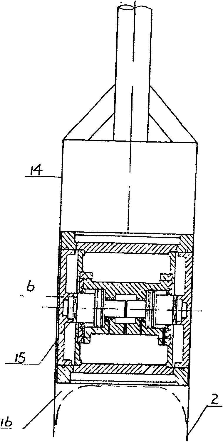 Deep horizontal load testing instrument