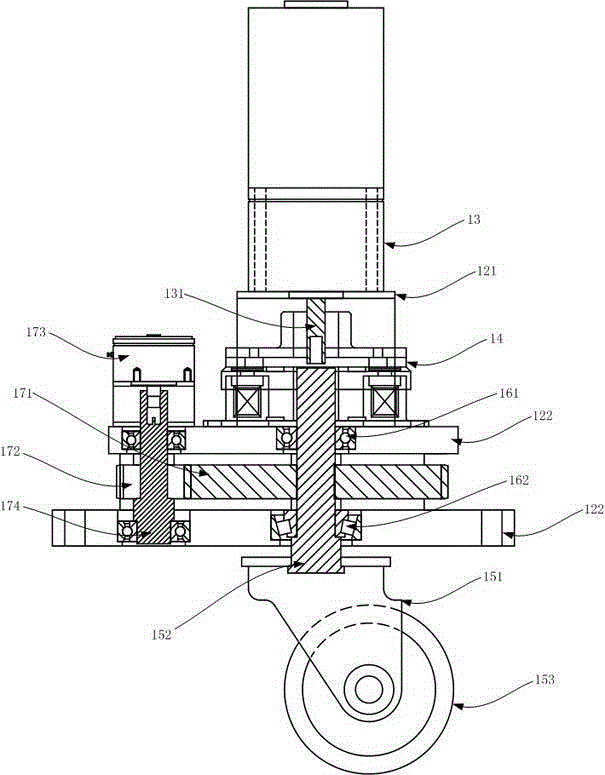 A caster unit with one-way, two-way and vertical and horizontal switching and its agv device