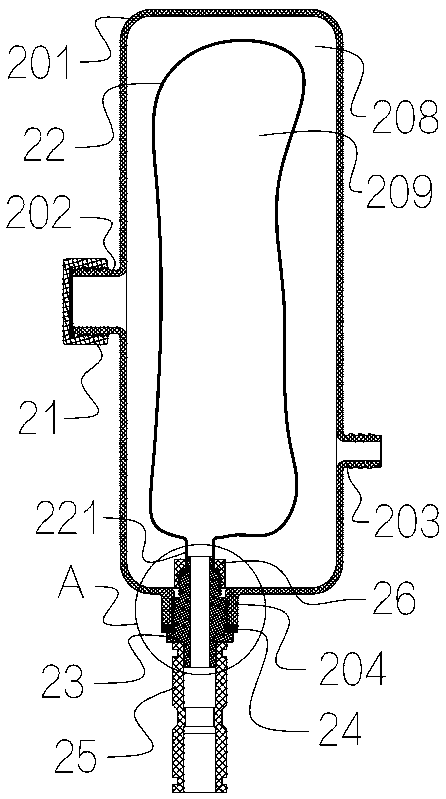 Water gun connected with three-opening water storage box