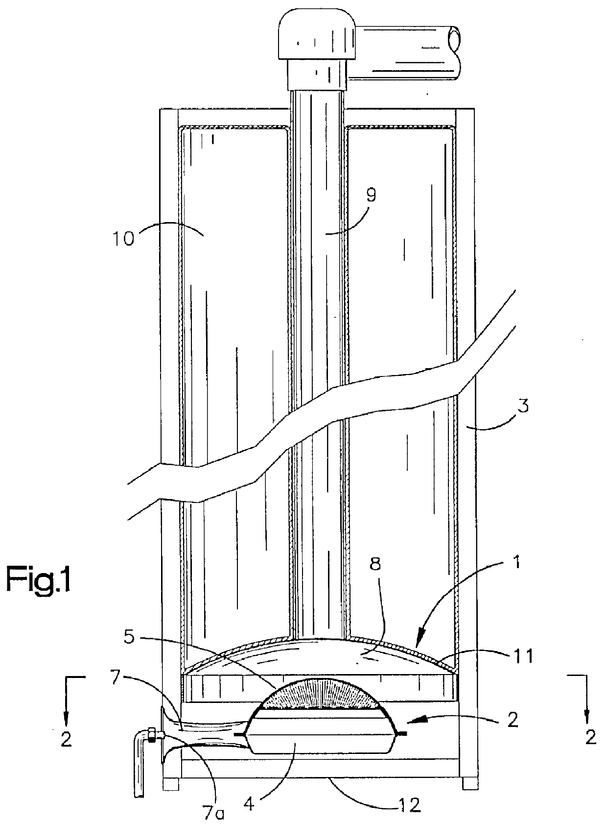 Gas-fired heaters with burners which operate without secondary air and have a substantially sealed combustion chamber