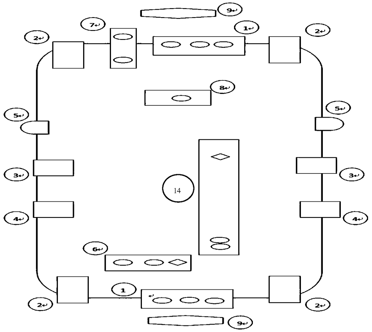 Comprehensive detection device and method for safe operation environment of tunnel train