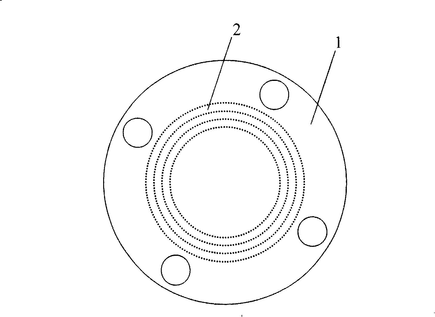 Build-up composite flange and manufacturing method thereof