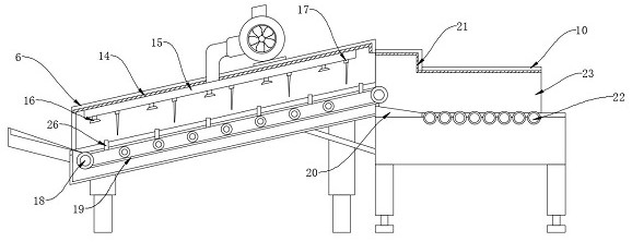 Dust-free type conveying platform for spinning