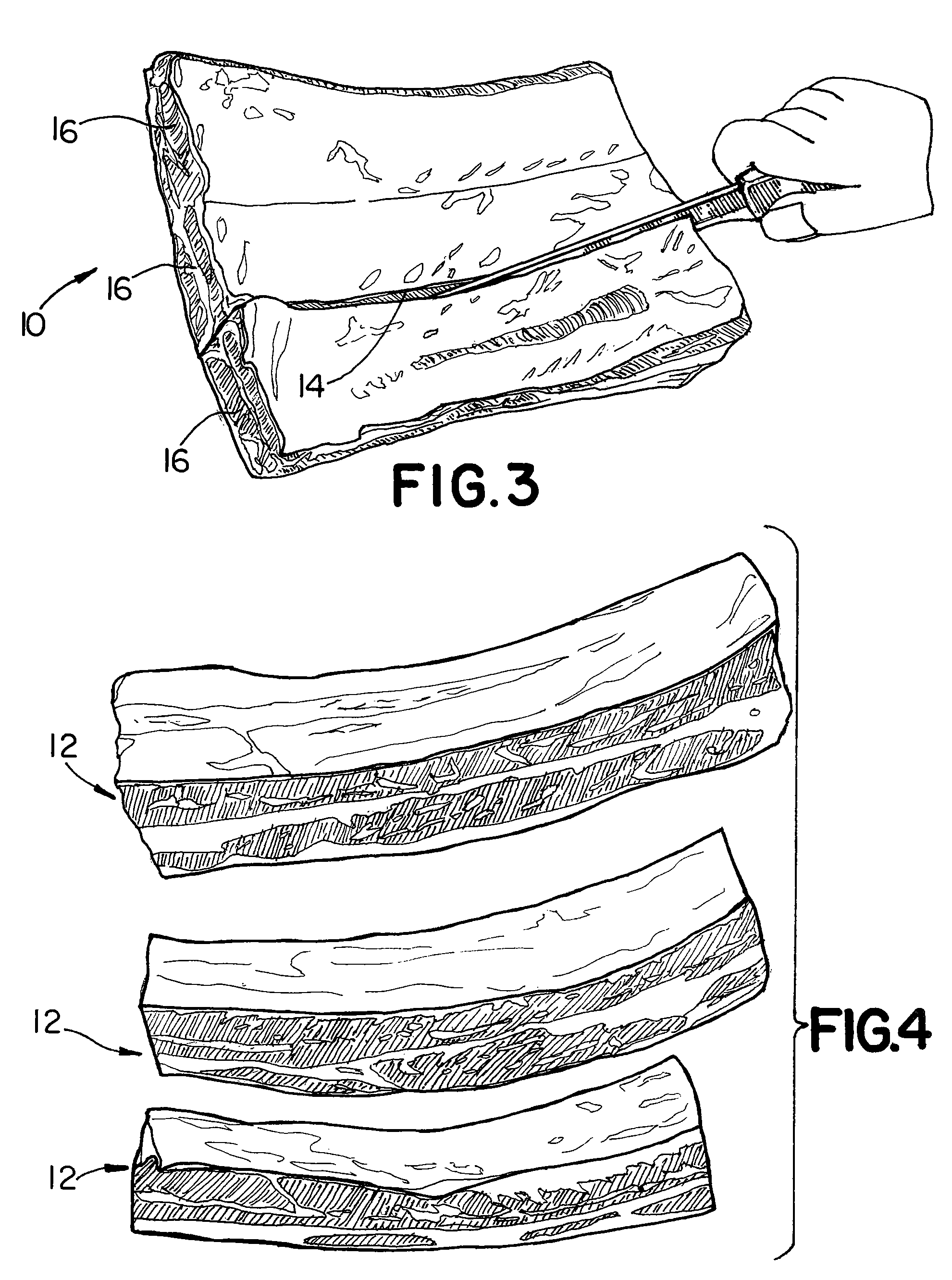 Method of cutting beef short ribs and beef products produced by the method