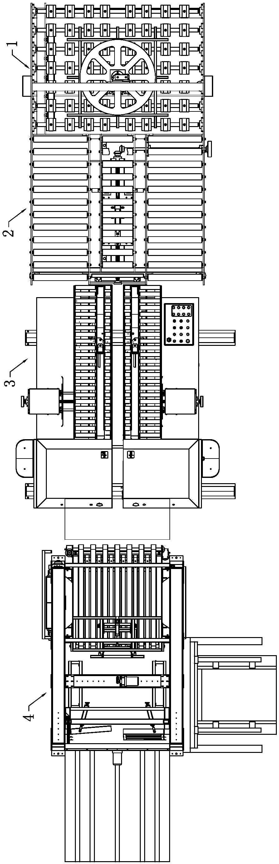 Full-automatic carton packing and stacking system