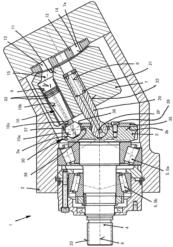 Hydrostatic Axial Piston Machine with Inclined Shaft Structure