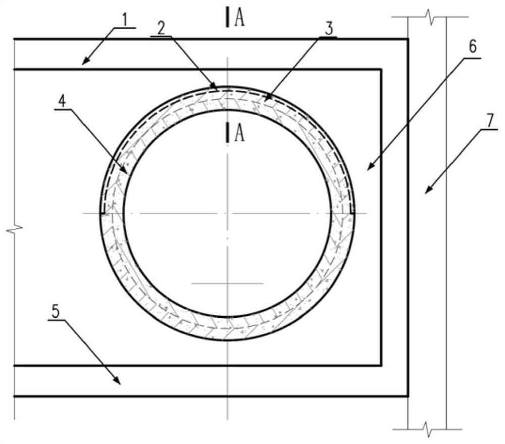 Shield working well connector drainage structure and construction method thereof