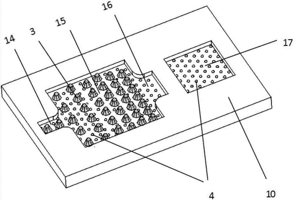 A microrefrigerator with droplet condensation and self-collection of water and its manufacturing method