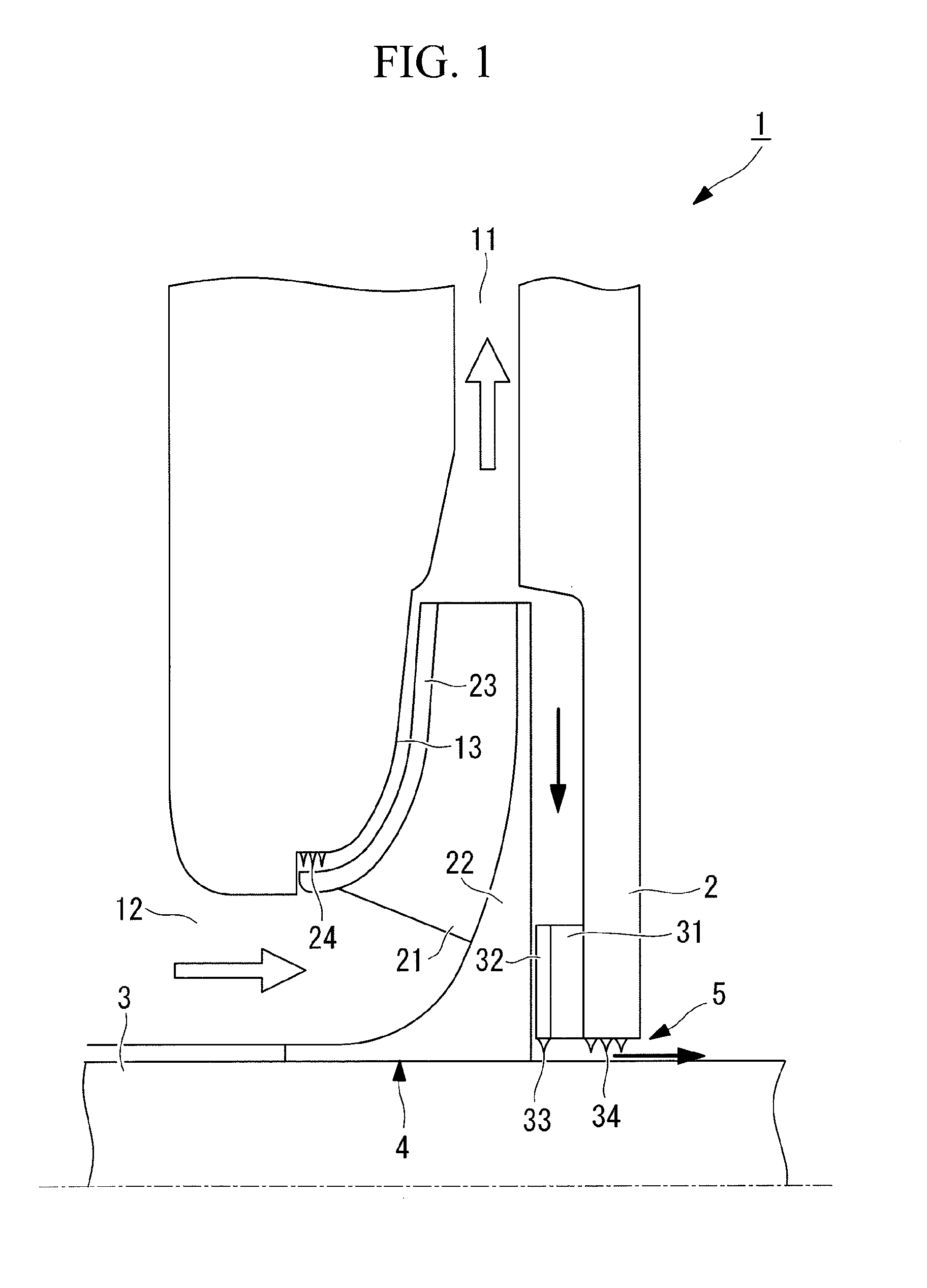 Sealing device for rotary fluid machine, and rotary fluid machine