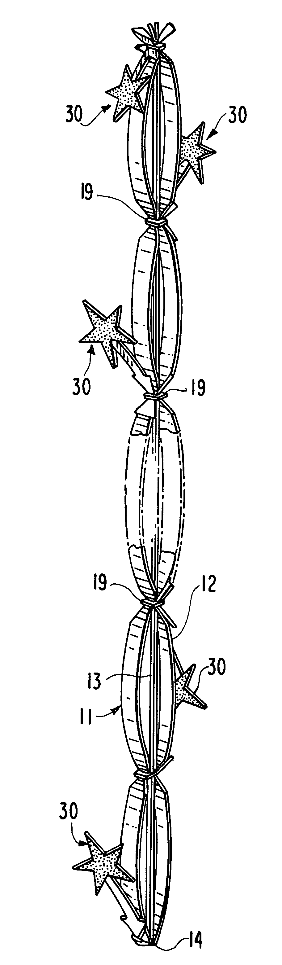 Ribbon assembly for forming a decorative bow