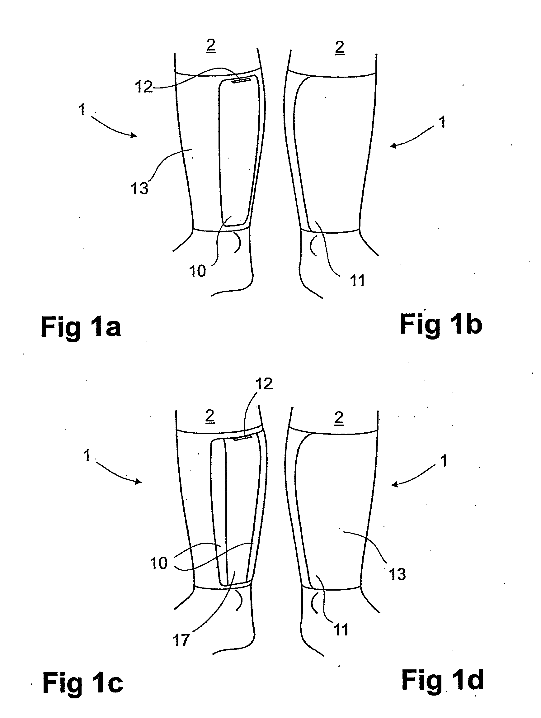 Device, system and method for compression treatment of a body part