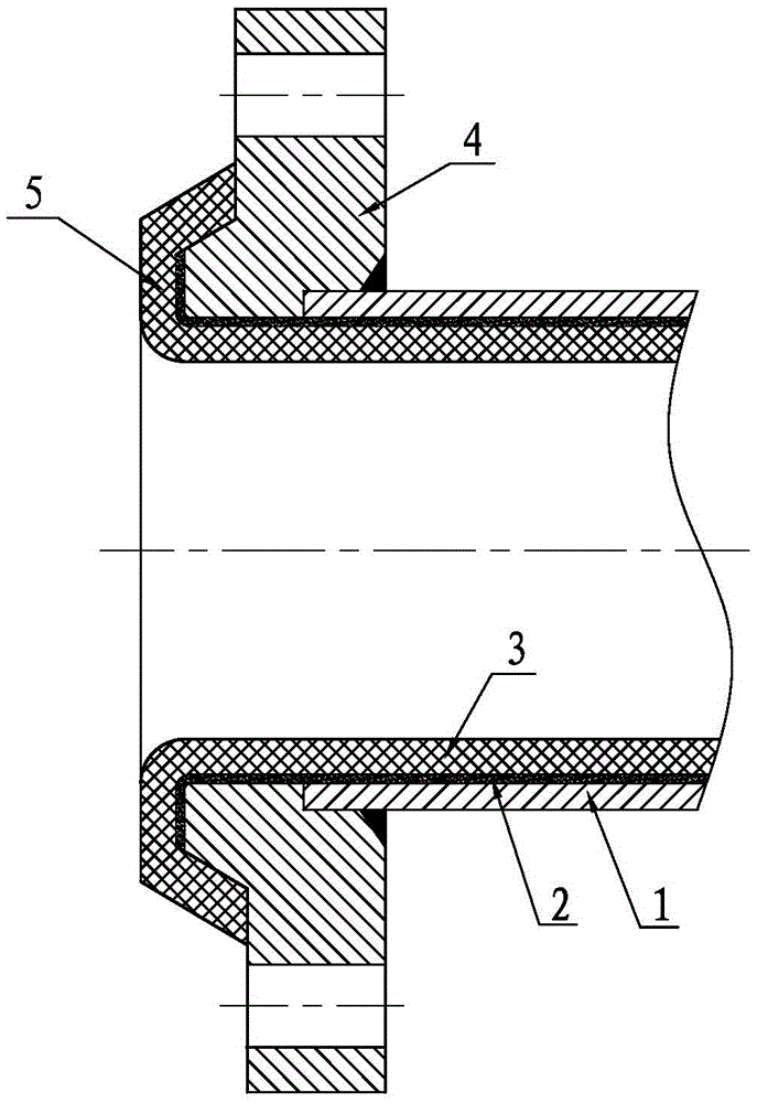 Steel-plastic meshed composite pipe with detachment preventive function