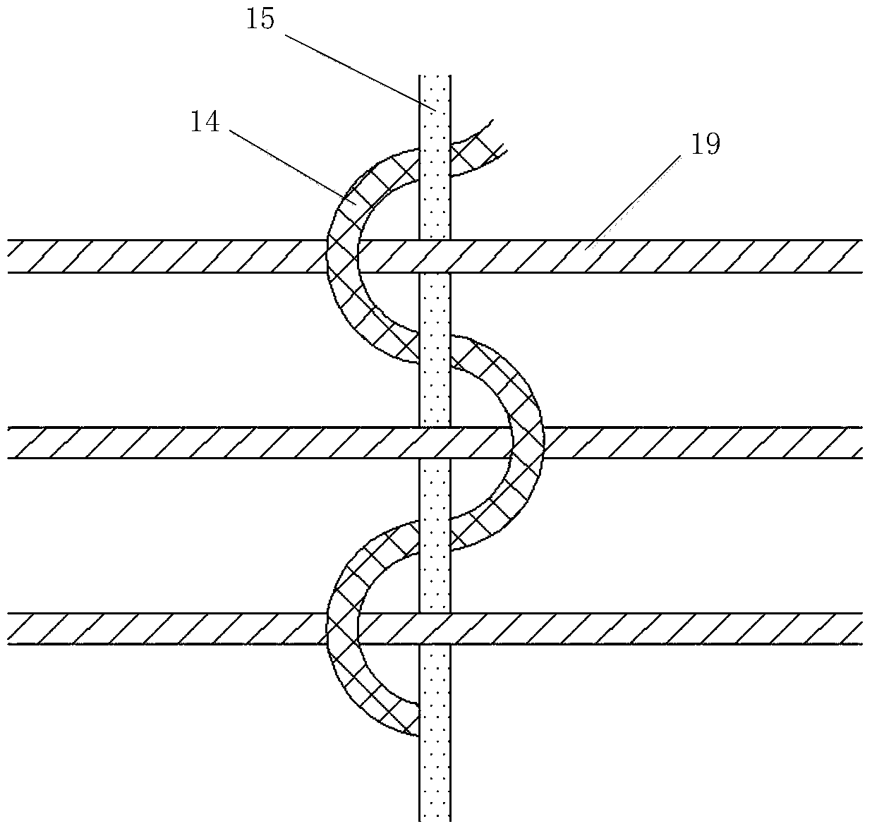 Device and method for controlling warp yarns of gauze cloth on loom