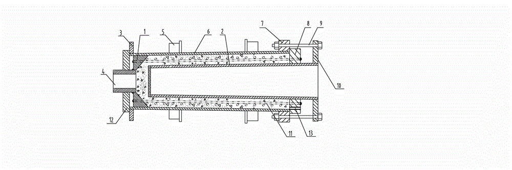 Centrifugal forming die and construction method for high-strength conical cement pole